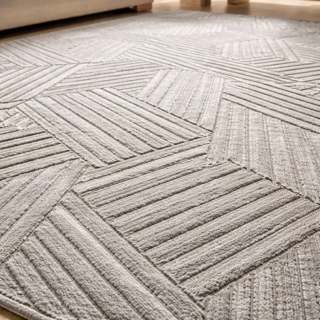 Alfombra Nórdica Living 160x230 Antideslizante Poliéster
