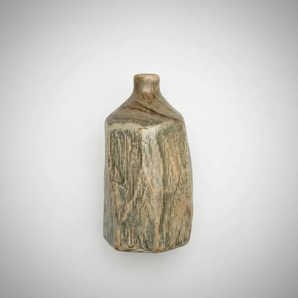Botellon Madera Kiri Decoracion Rustica Musgo 25x14cm