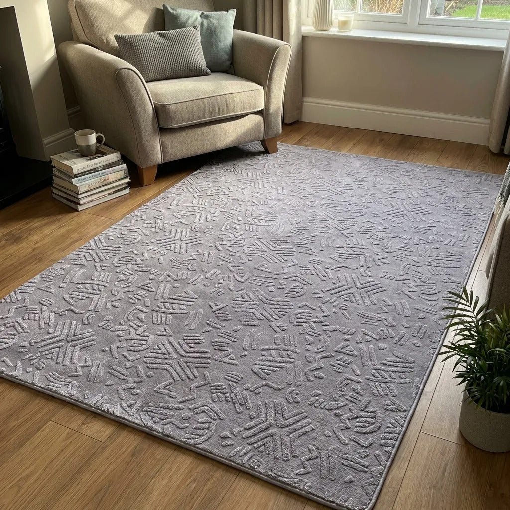 Alfombra Nórdica Living 160x230 Antideslizante Poliéster