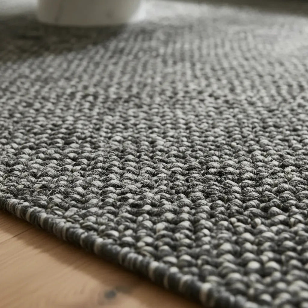Alfombra Simil Yute Gris 200x290 Grande Living Comedor