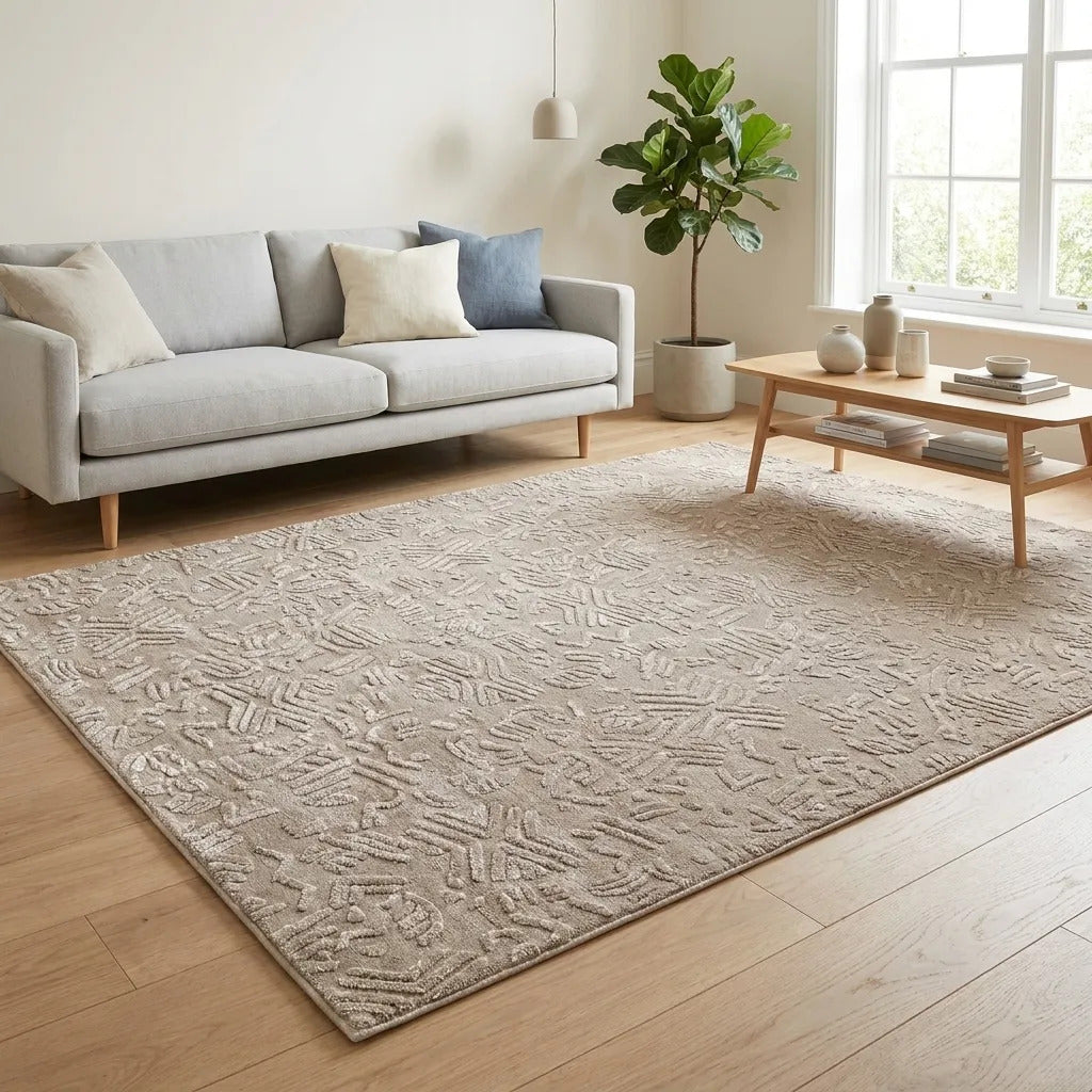 Alfombra Nórdica Living 160x230 Antideslizante Poliéster