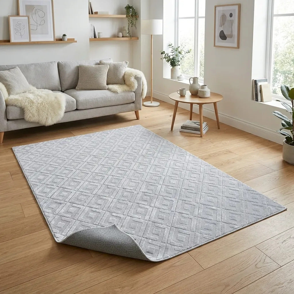 Alfombra Nórdica Living 160x230 Antideslizante Poliéster