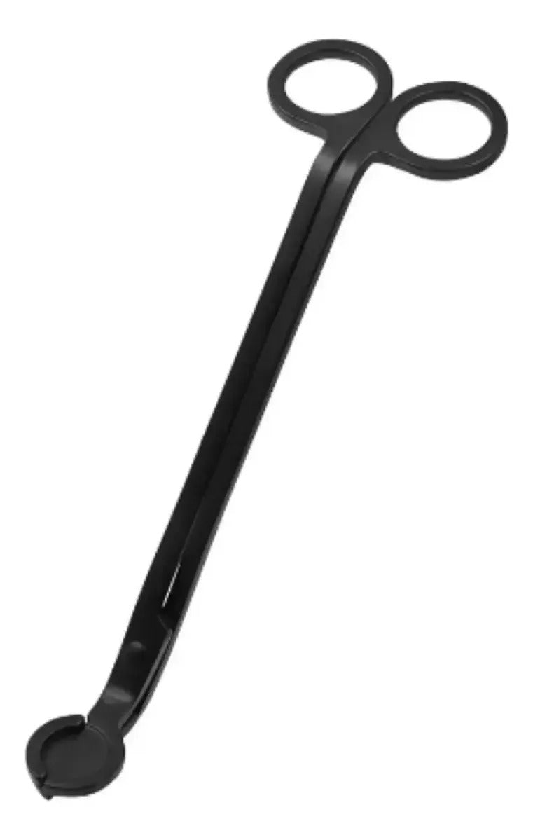Tijera Corta Pabilos Velas Hierro Negra Mate 18.5cm