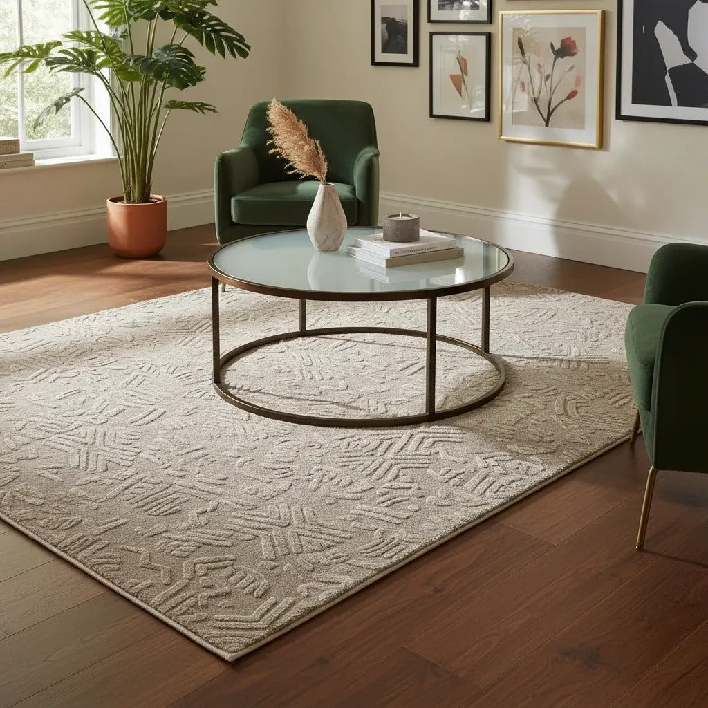Alfombra Nórdica Living 160x230 Antideslizante Poliéster