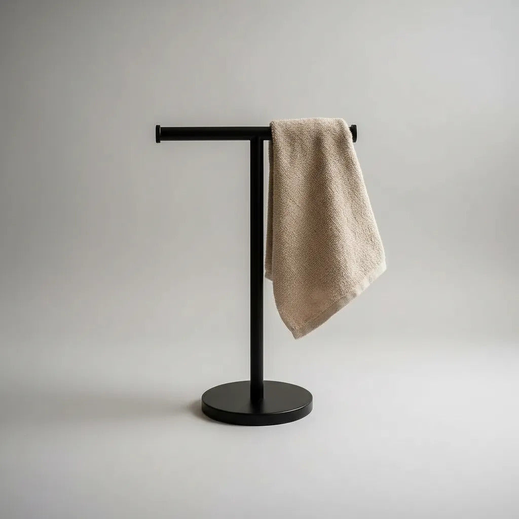 Toallero De Hierro Soporte Multiuso Baño Pared 95x28,5 Cm