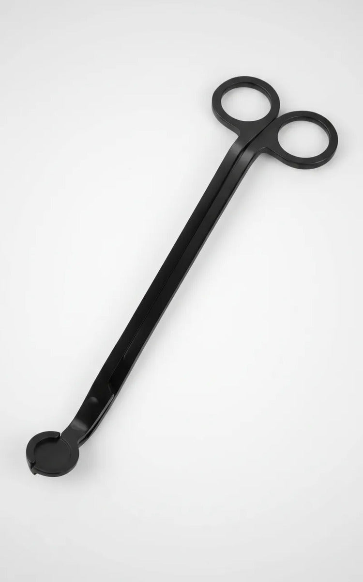 Tijera Corta Pabilos Velas Hierro Negra Mate 18.5cm