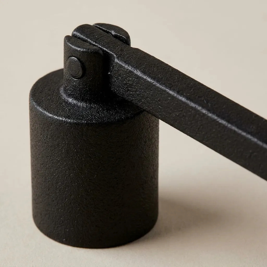 Apaga Velas Hierro Negro Mate Minimalista 16.5 Cm Largo