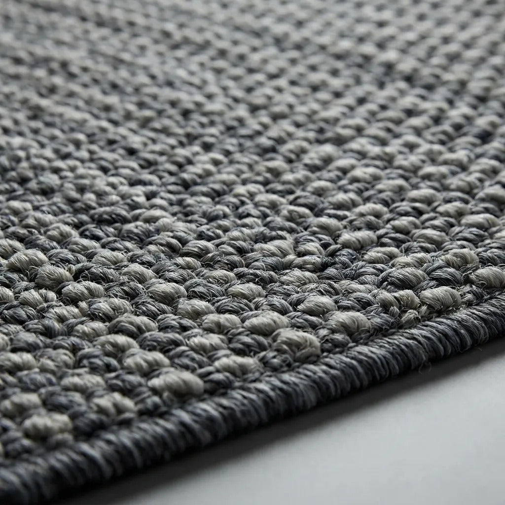 Alfombra Simil Yute Gris 200x290 Grande Living Comedor