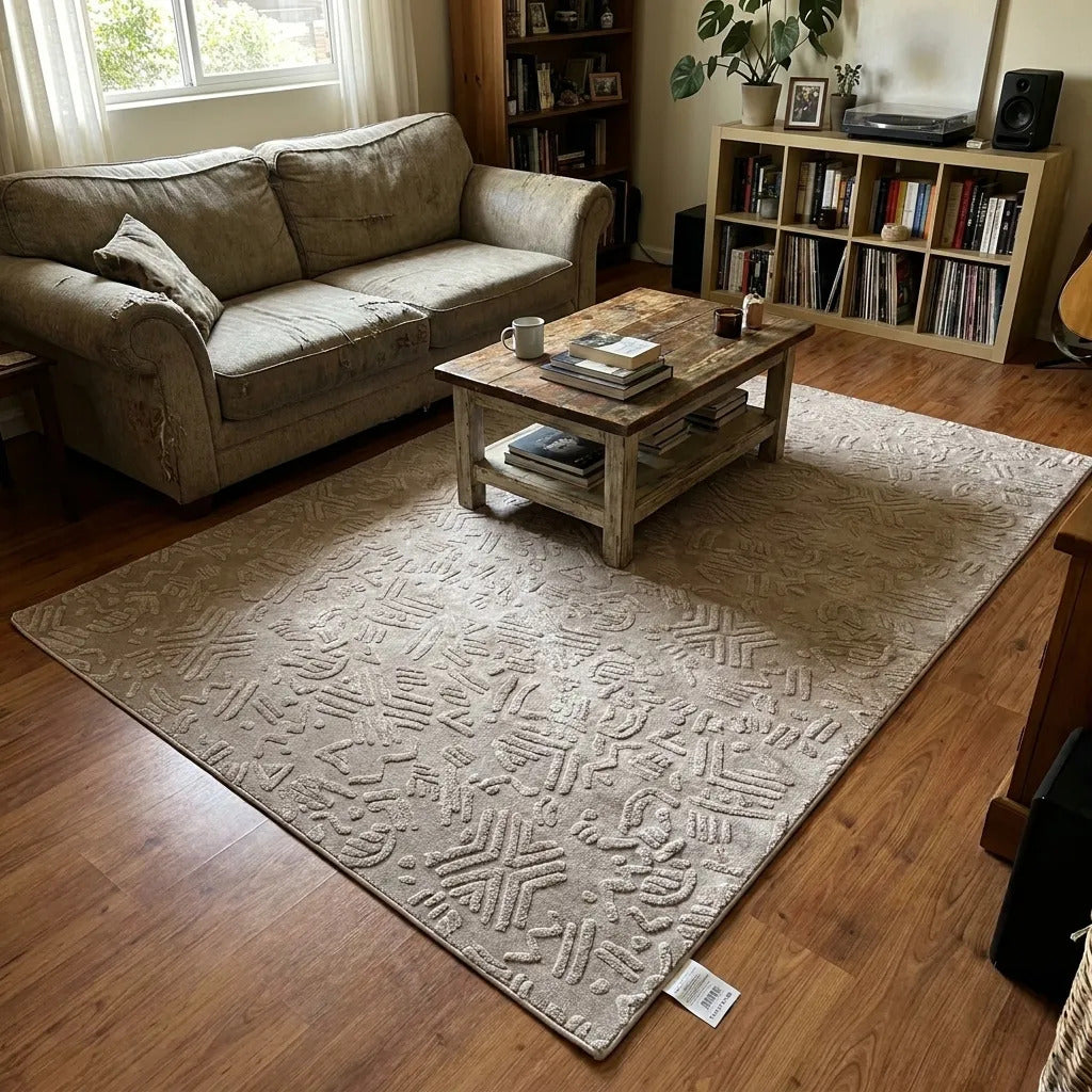 Alfombra Nórdica Living 160x230 Antideslizante Poliéster