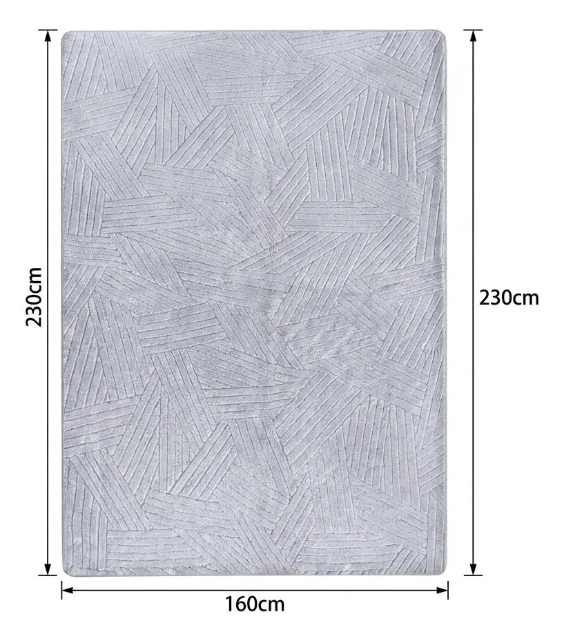 Alfombra Nórdica Living 160x230 Antideslizante Poliéster