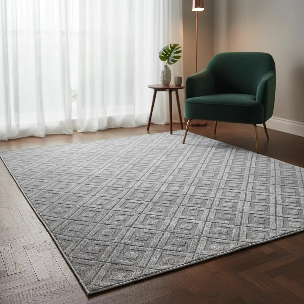 Alfombra Nórdica Living 160x230 Antideslizante Poliéster