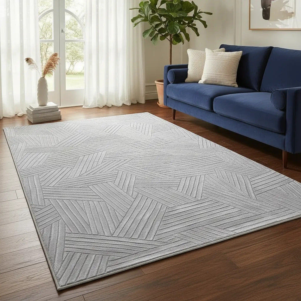 Alfombra Nórdica Living 160x230 Antideslizante Poliéster